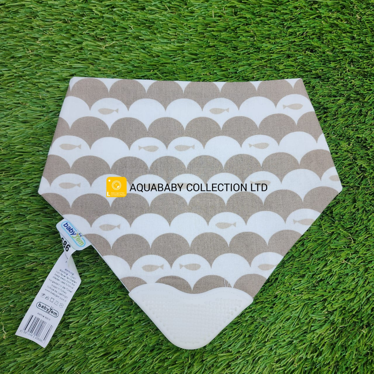 Babyjem bandana bib with teether