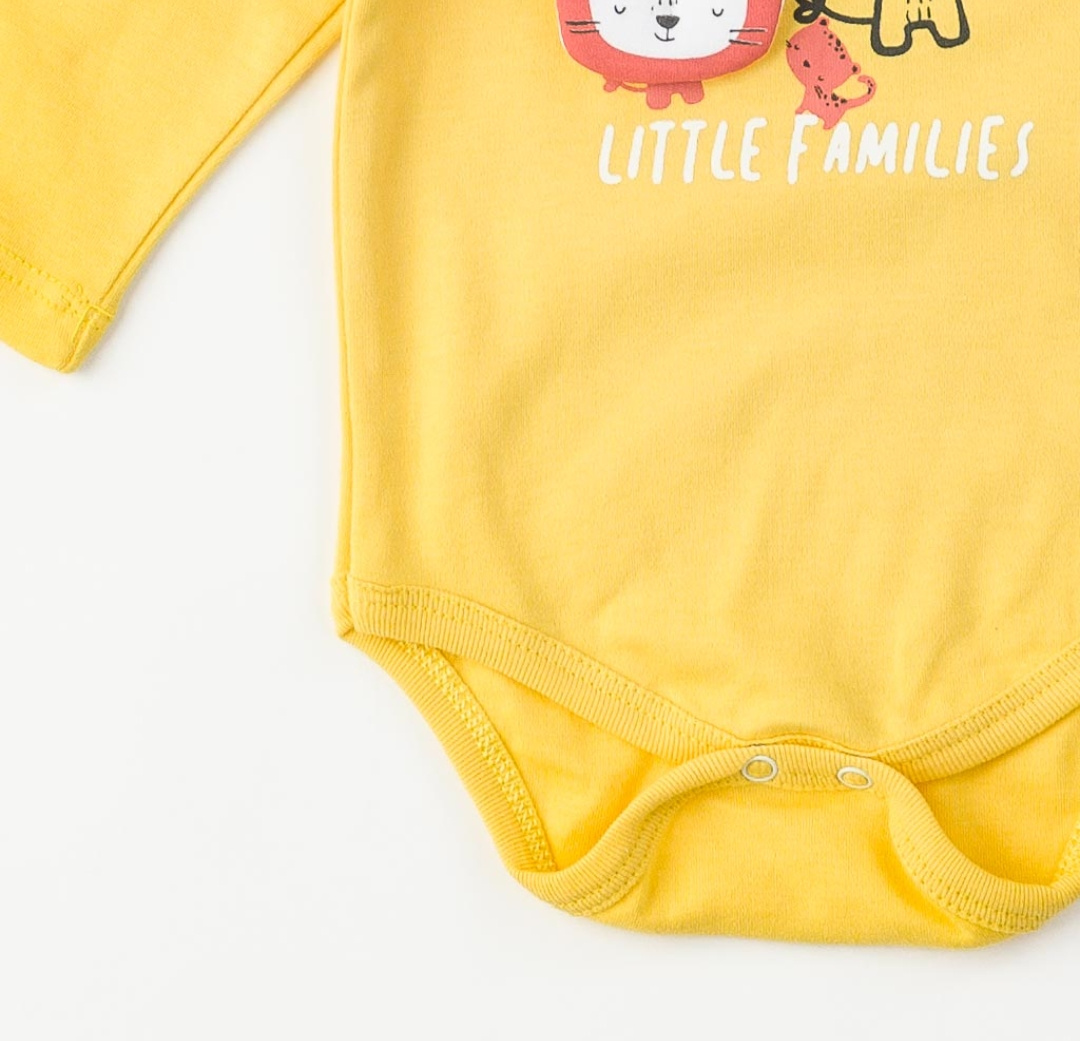 Miniworld Baby Boy 3-Piece Lion Theme Outfit Set – Little Families Collection (3–6 Months)