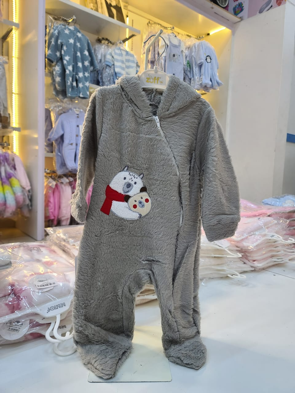 Zuff Heavy Fleece Baby Snowsuit Hooded Romper
