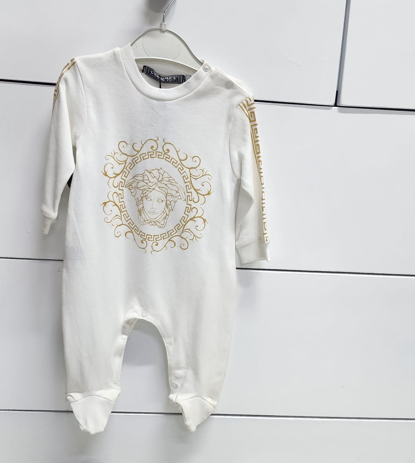 Branded Baby Cotton Romper 6–9M – Soft & Breathable Infant Onesie