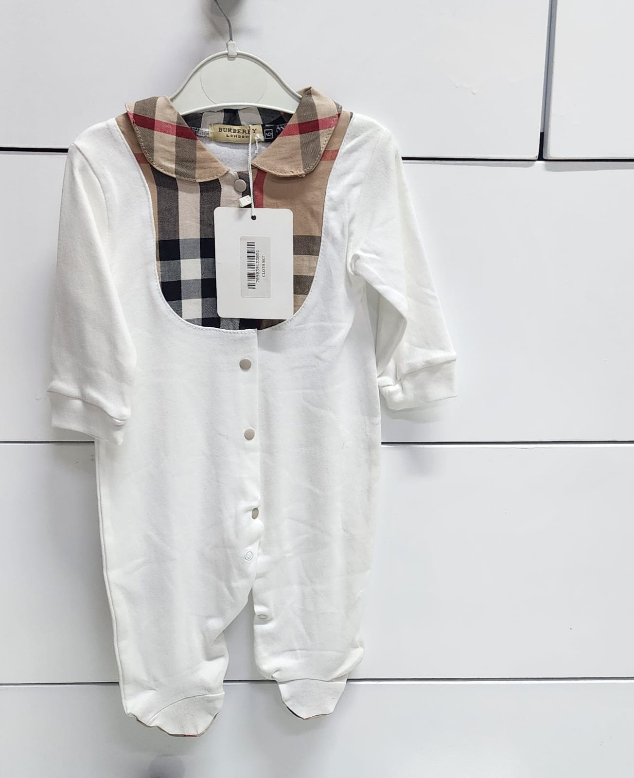 Branded Baby Cotton Romper 6–9M – Soft & Breathable Infant Onesie