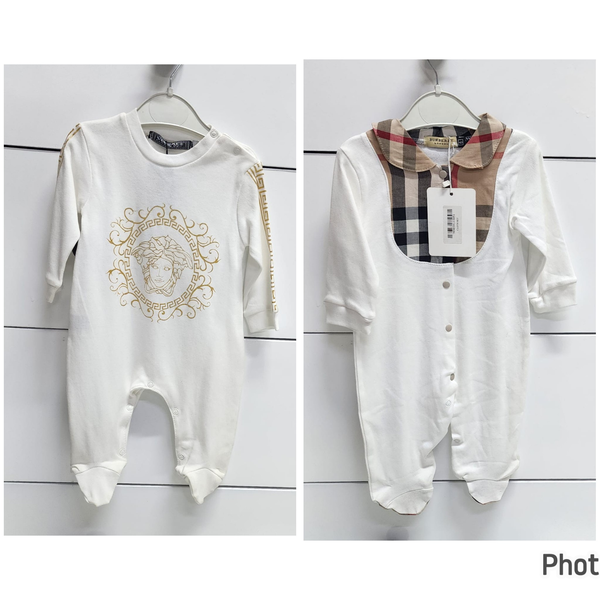 Branded Baby Cotton Romper 6–9M – Soft & Breathable Infant Onesie