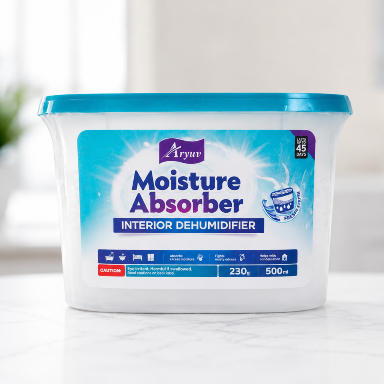 Moisture Absorber Interior Dehumidifier 230g – Eliminates Damp & Odours