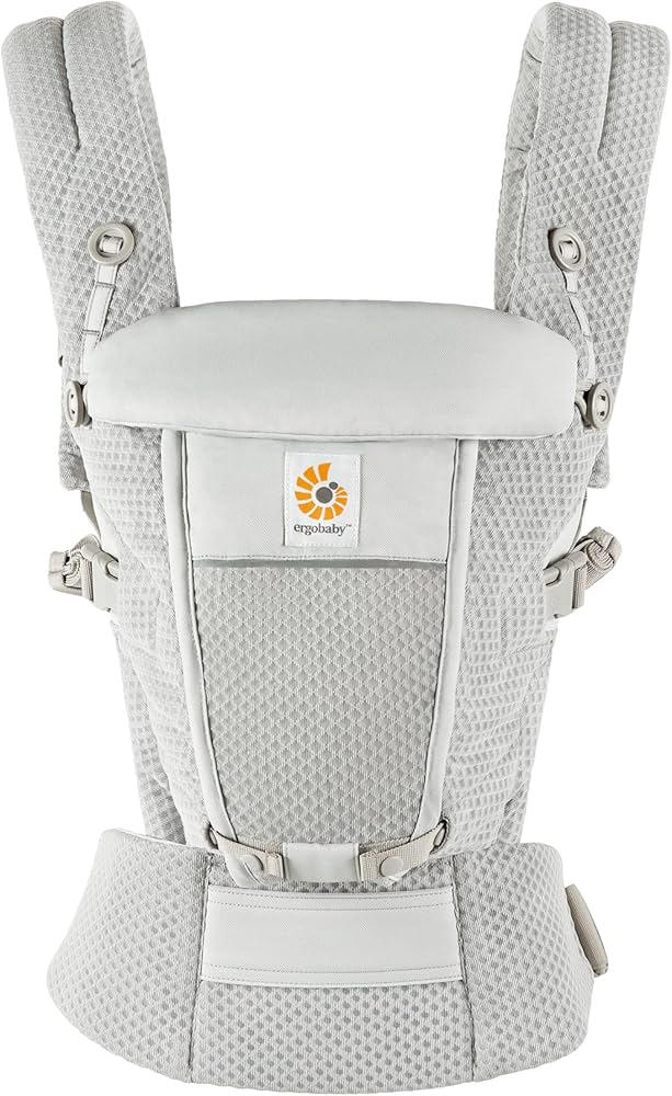 Ergobaby Omni Breeze Baby Carrier Gray– Breathable Mesh, All Carry Positions, Lumbar Support