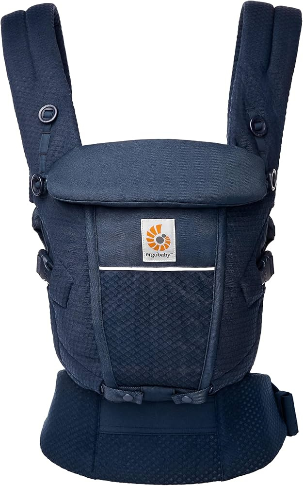 Ergobaby Omni Breeze Baby Carrier Navy blue– Breathable Mesh, All Carry Positions, Lumbar Support