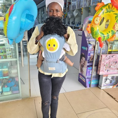 Imama Cartoon Hip Seat Baby Carrier – Ergonomic Multi-Function Baby Carrier with Removable Hip Seat & Adjustable Straps