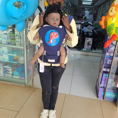 iMama Ergonomic Baby Carrier with Hip Seat – Dinosaur Cartoon Design, Safe & Comfortable 3-in-1 Infant Carrier