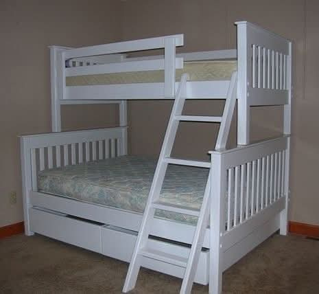 Solid Wood Bunk Bed with Storage Drawers | Twin Over Twin Bunk Beds Kenya