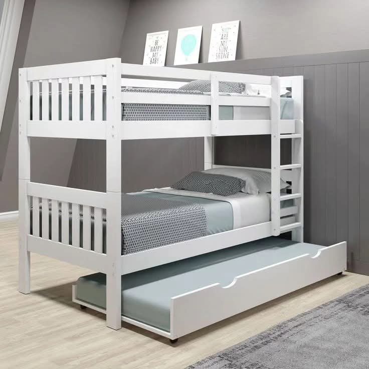 Solid Wood Bunk Bed with Storage Drawers | Twin Over Twin Bunk Beds Kenya