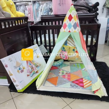 Happy Space 2-in-1 Kids Play Tent & Baby Gym Foldable Indoor Playhouse