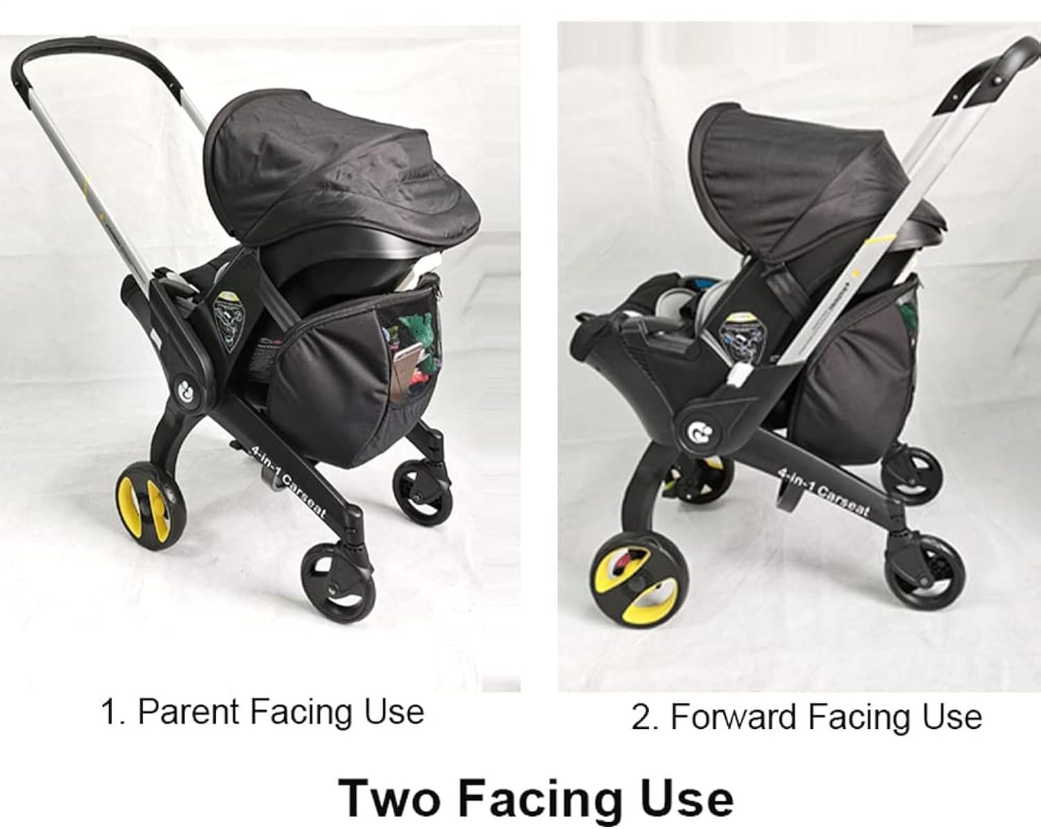 4-in-1 Stroller Travel Diaper Bag Large Capacity Waterproof Mommy Bag
