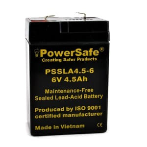 6V 4.5Ah Ride-On Car Battery – PowerSafe Sealed Lead Acid Rechargeable Battery