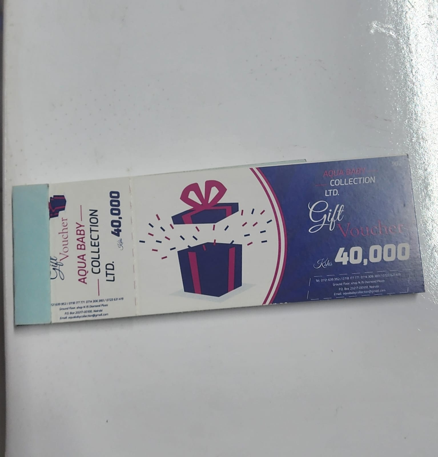 KSh 40,000 AquaBaby Collection Gift Voucher Kenya | Baby Store Voucher Nairobi