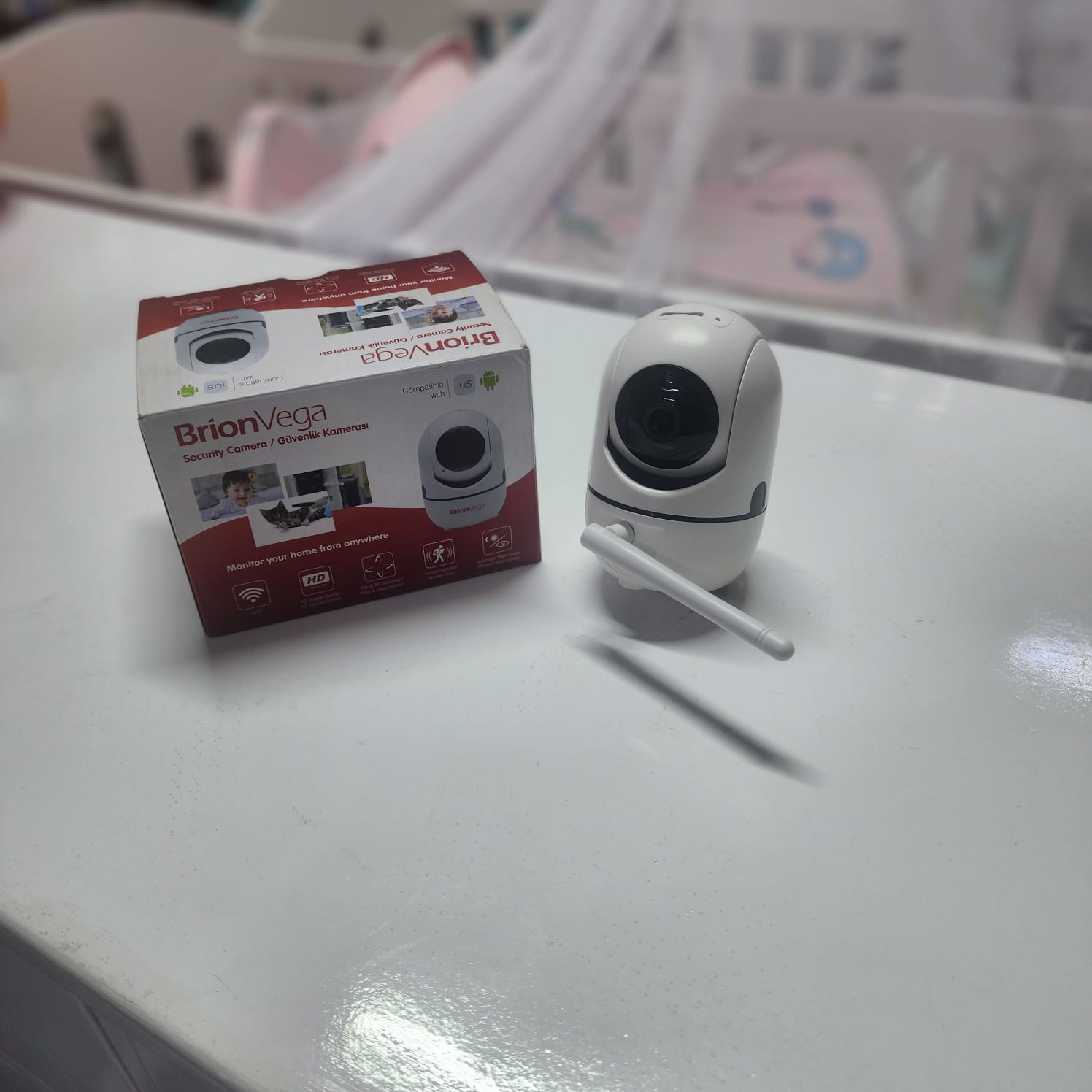 Brionvega BV6000 Baby Monitoring Camera Wi-Fi PTZ 360° Night Vision