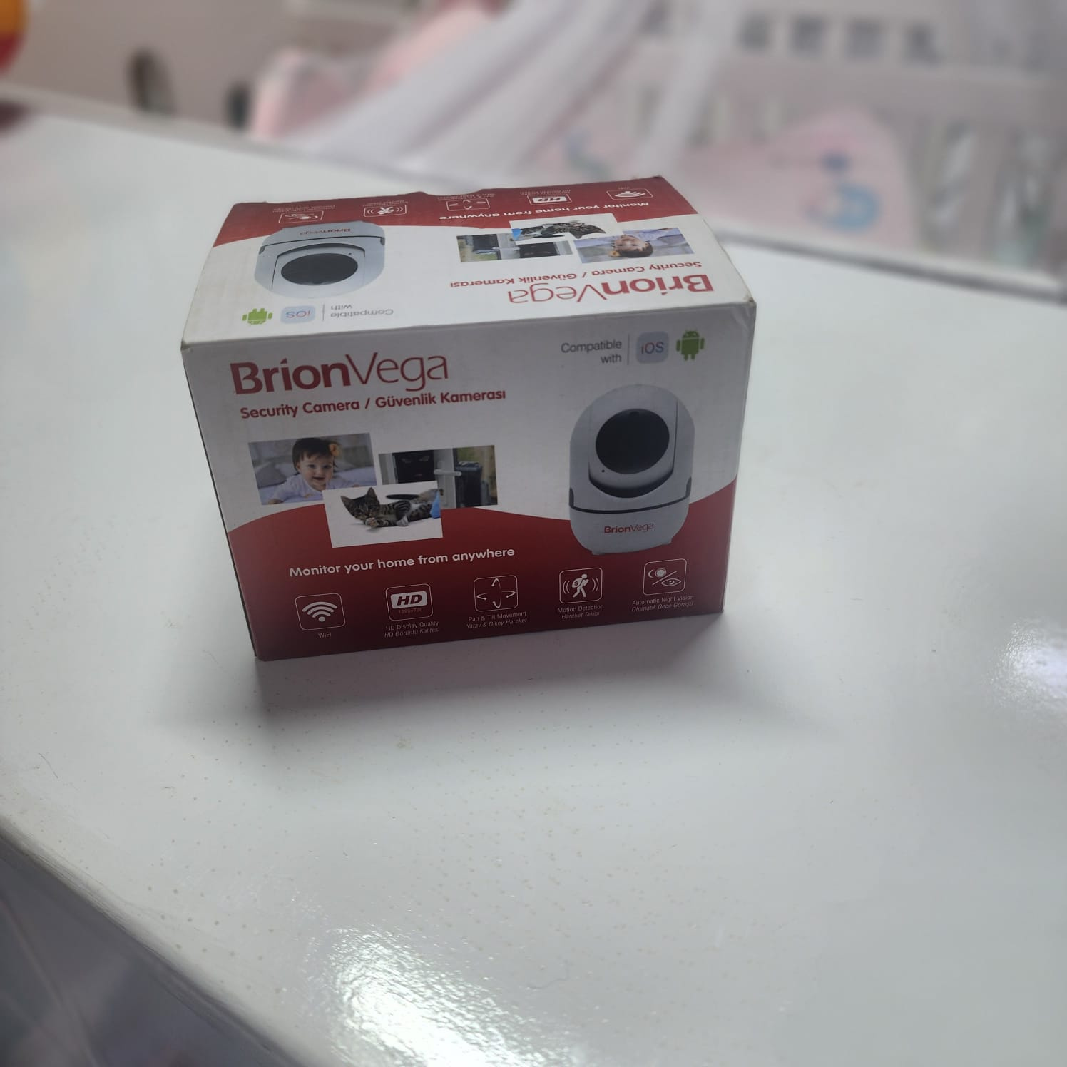Brionvega BV6000 Baby Monitoring Camera Wi-Fi PTZ 360° Night Vision