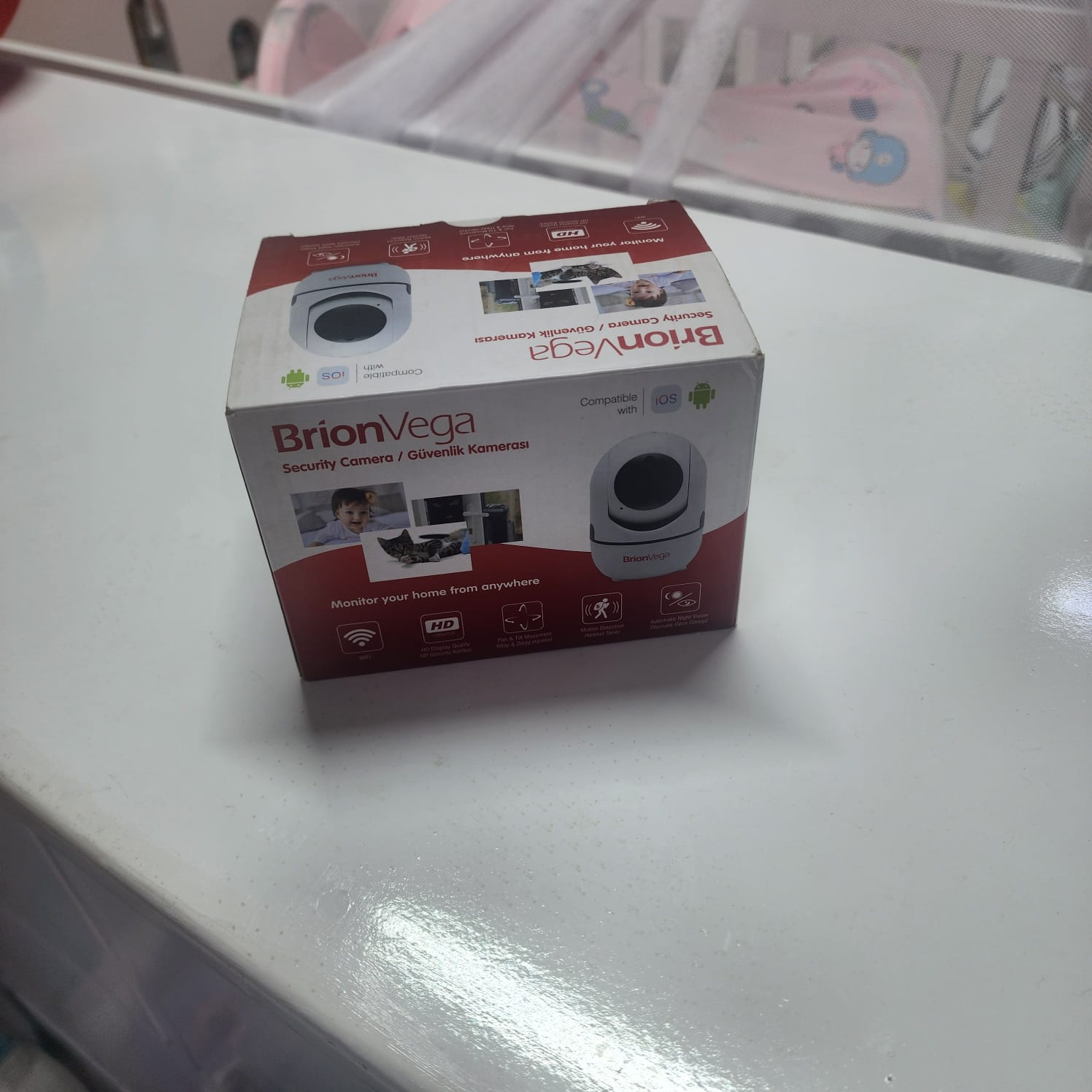 Brionvega BV6000 Baby Monitoring Camera Wi-Fi PTZ 360° Night Vision