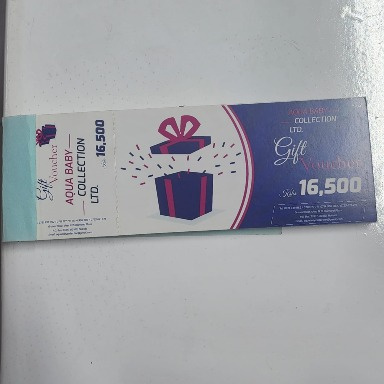 Aqua Baby Collection Ltd. Gift Voucher – KShs 16,500 | Premium Baby Gift Card