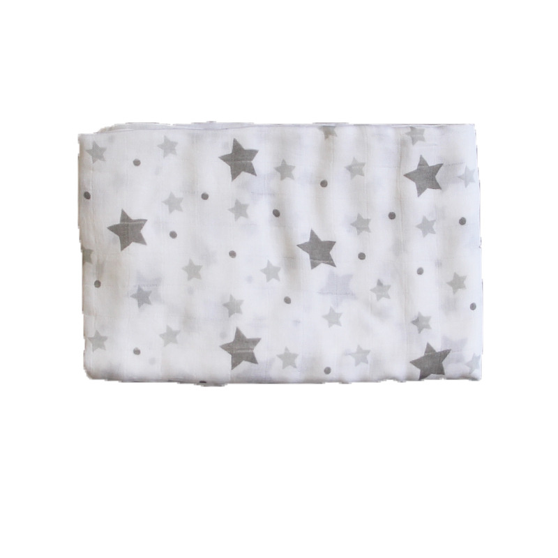 120x120 cm Muslin Swaddle Blanket | Breathable Cotton Baby Wrap