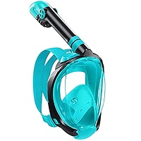 Kids Full Face Snorkel Mask with Foldable Breathing Tube