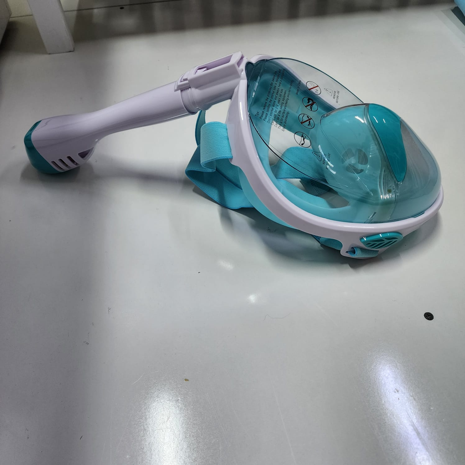 Kids Full Face Snorkel Mask with Foldable Breathing Tube