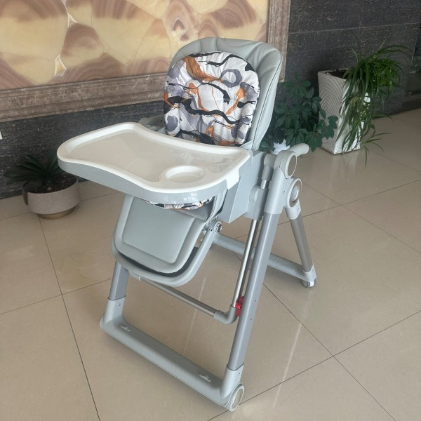 Multifunctional Baby High Chair & Swing Combo | Adjustable Feeding Chair with 5-Point Harness