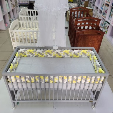 Braided  cot bumpers  large 6 braids