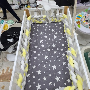 Braided  cot bumpers  large 6 braids