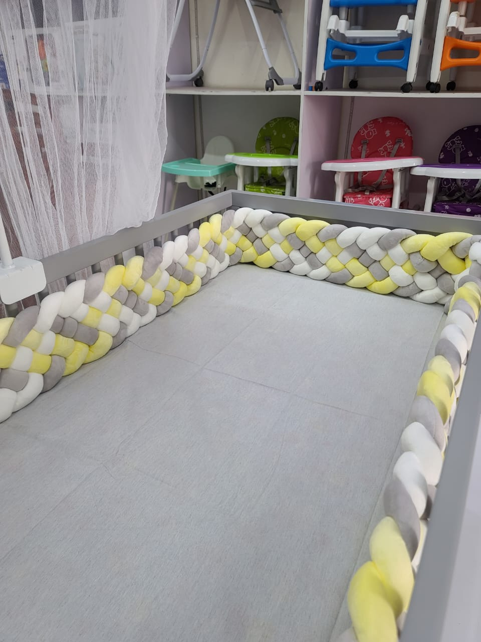 Braided  cot bumpers  large 6 braids