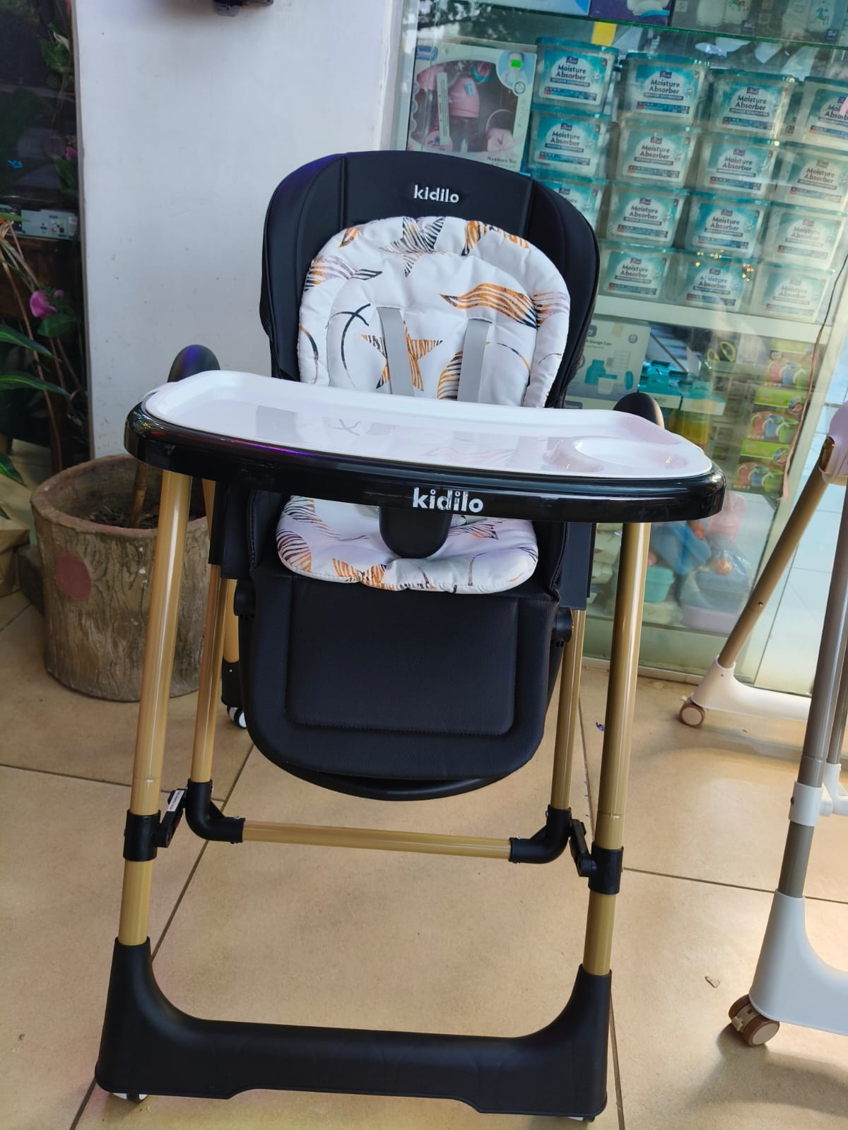 Kidilo 2-in-1 High Feeding Chair & Manual Swing | Adjustable Baby Feeding Chair