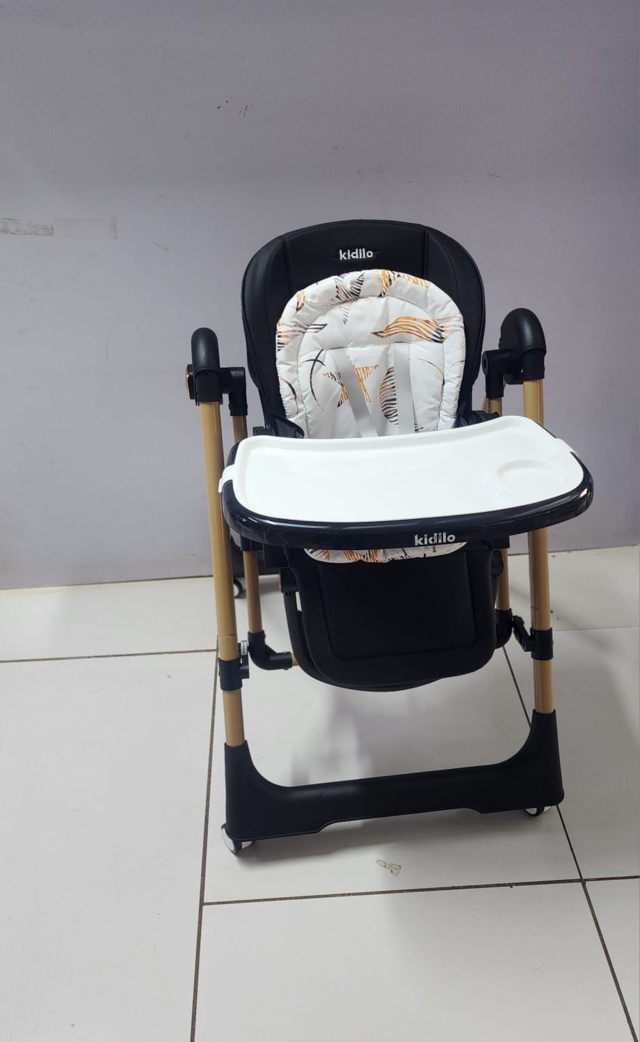 Kidilo 2-in-1 High Feeding Chair & Manual Swing | Adjustable Baby Feeding Chair