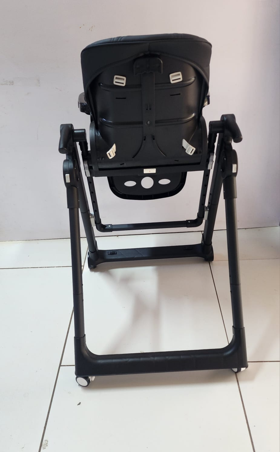Kidilo Manual Swing Feeding Chair Black | Foldable Baby High Chair Kenya