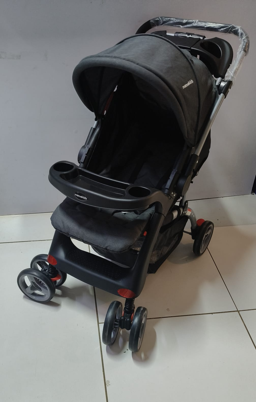 MamaKids Non-Folding Baby Stroller with Reclining Seat & Storage Basket | Aquababy Collection Kenya