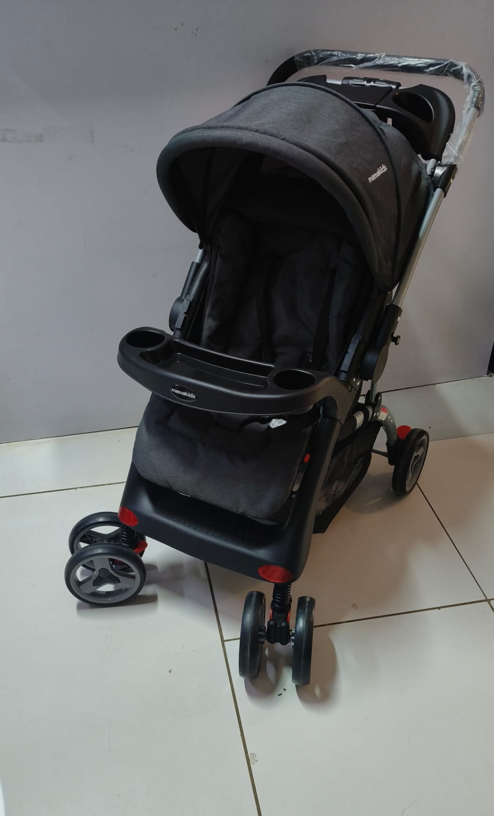 MamaKids Non-Folding Baby Stroller with Reclining Seat & Storage Basket | Aquababy Collection Kenya