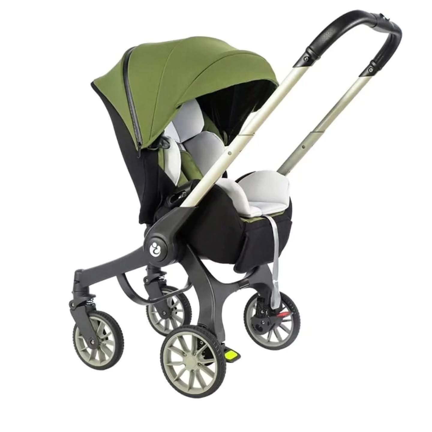 4 in 1 Stroller Plus with Carrycot, Rocker & Infant Car Seat | Green | Aquababy Collection Kenya