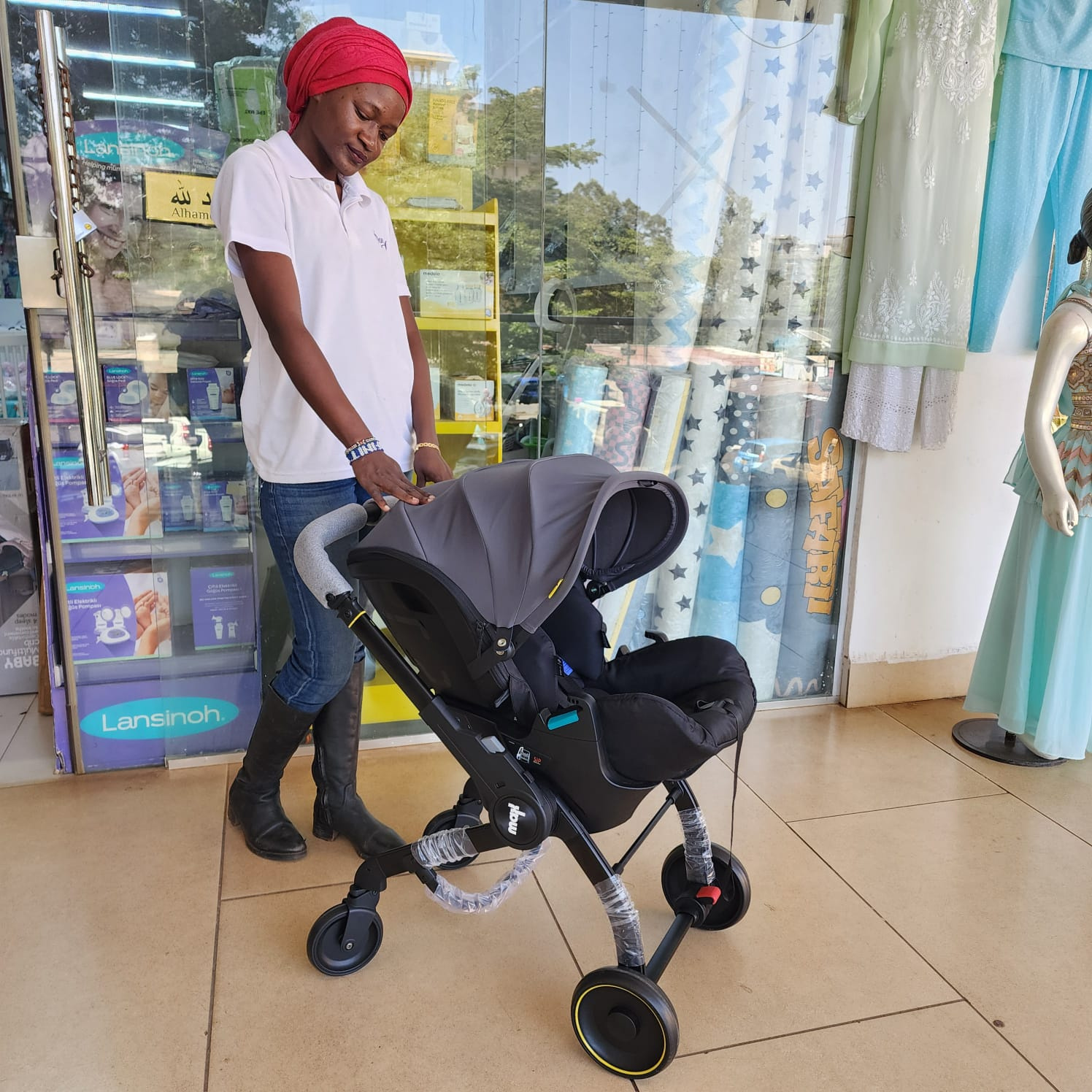 4 in 1 Max Baby Stroller Travel System with Infant Car Seat – Gray | Aquababy Collection Kenya