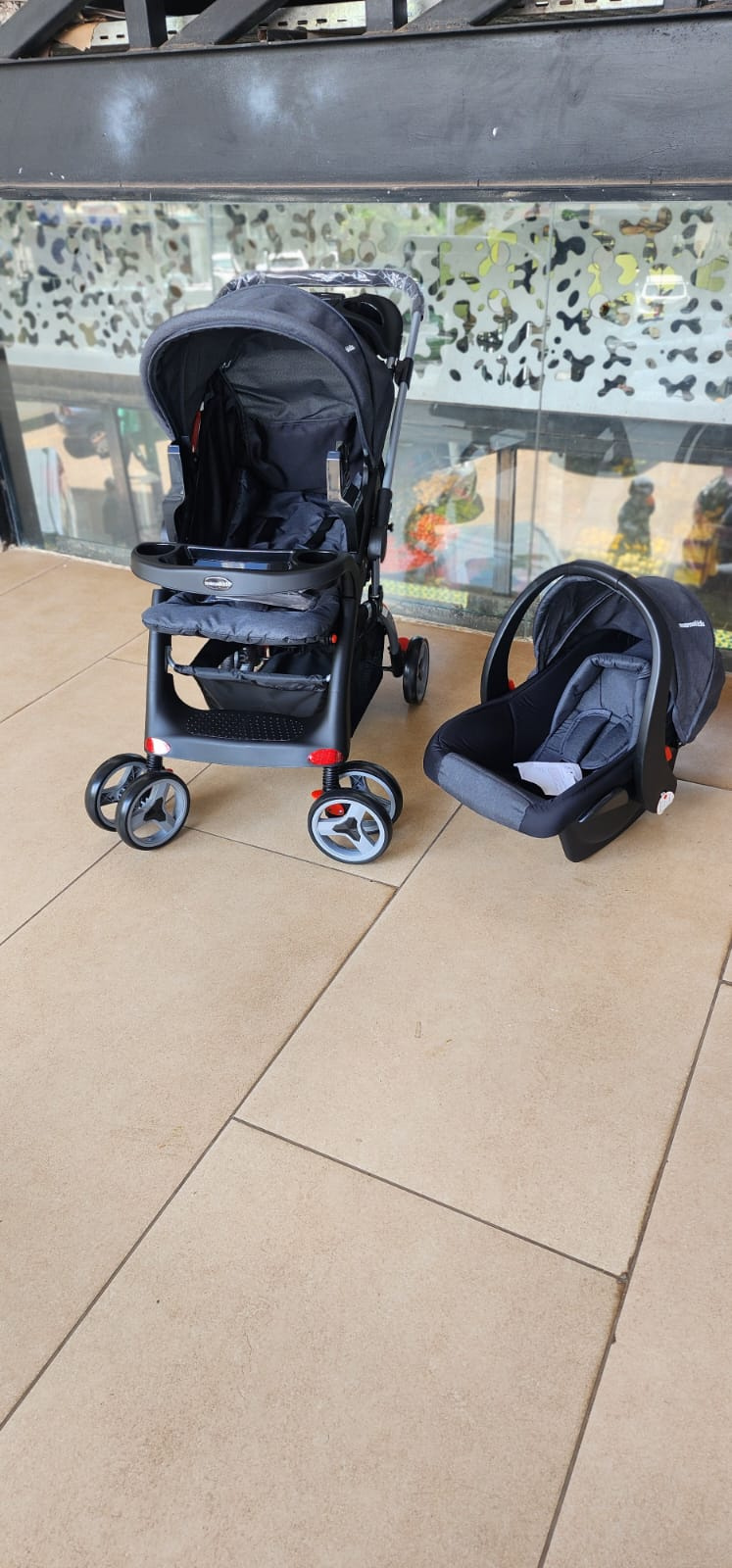MamaKids K98 Travel System Stroller with Infant Car Seat – Black | Aquababy Collection Kenya