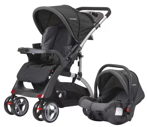 MamaKids K98 Travel System Stroller with Infant Car Seat – Black | Aquababy Collection Kenya