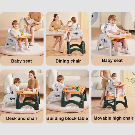 3-in-1 Multifunctional Baby Feeding Chair – Blue | Aquababy Collection Kenya