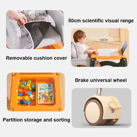 3-in-1 Multifunctional Baby Feeding Chair – Blue | Aquababy Collection Kenya
