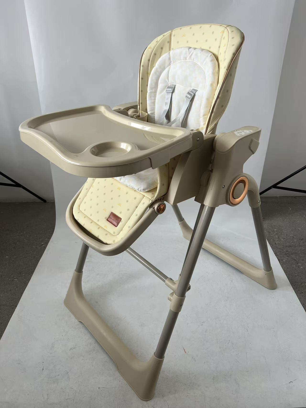 Electric Adjustable Baby High Chair Beige | Reclining Feeding Chair | Aquababy Collection Kenya