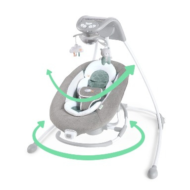 Ingenuity DreamComfort InLighten Cradling Swing & Rocker