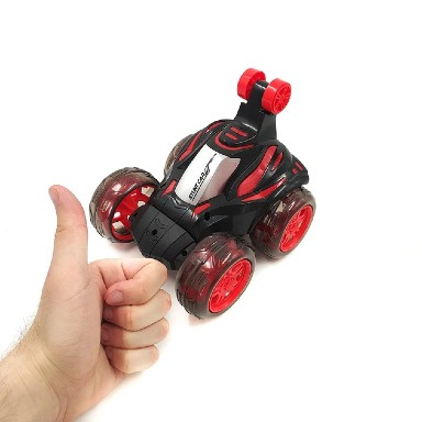 Electric Stunt Car 360-degree Stunt Dump Truck With Light Music Toy Car,