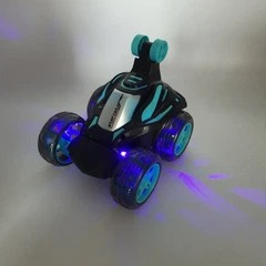Electric Stunt Car 360-degree Stunt Dump Truck With Light Music Toy Car,
