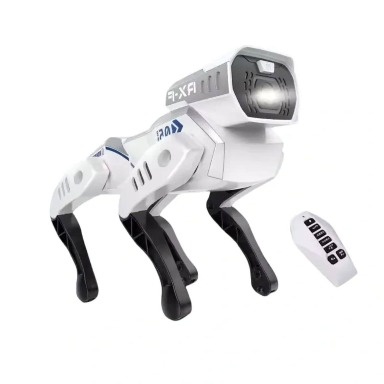 Interactive intelligent AI robot stunt dog toy