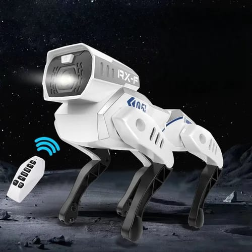 Interactive intelligent AI robot stunt dog toy