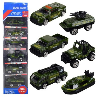 6pcs Alloy Die-Cast Toy Car Set – Mini Metal Cars for Kids