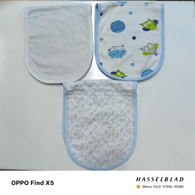 Little & Loved Baby Burp Cloths 3 Pack