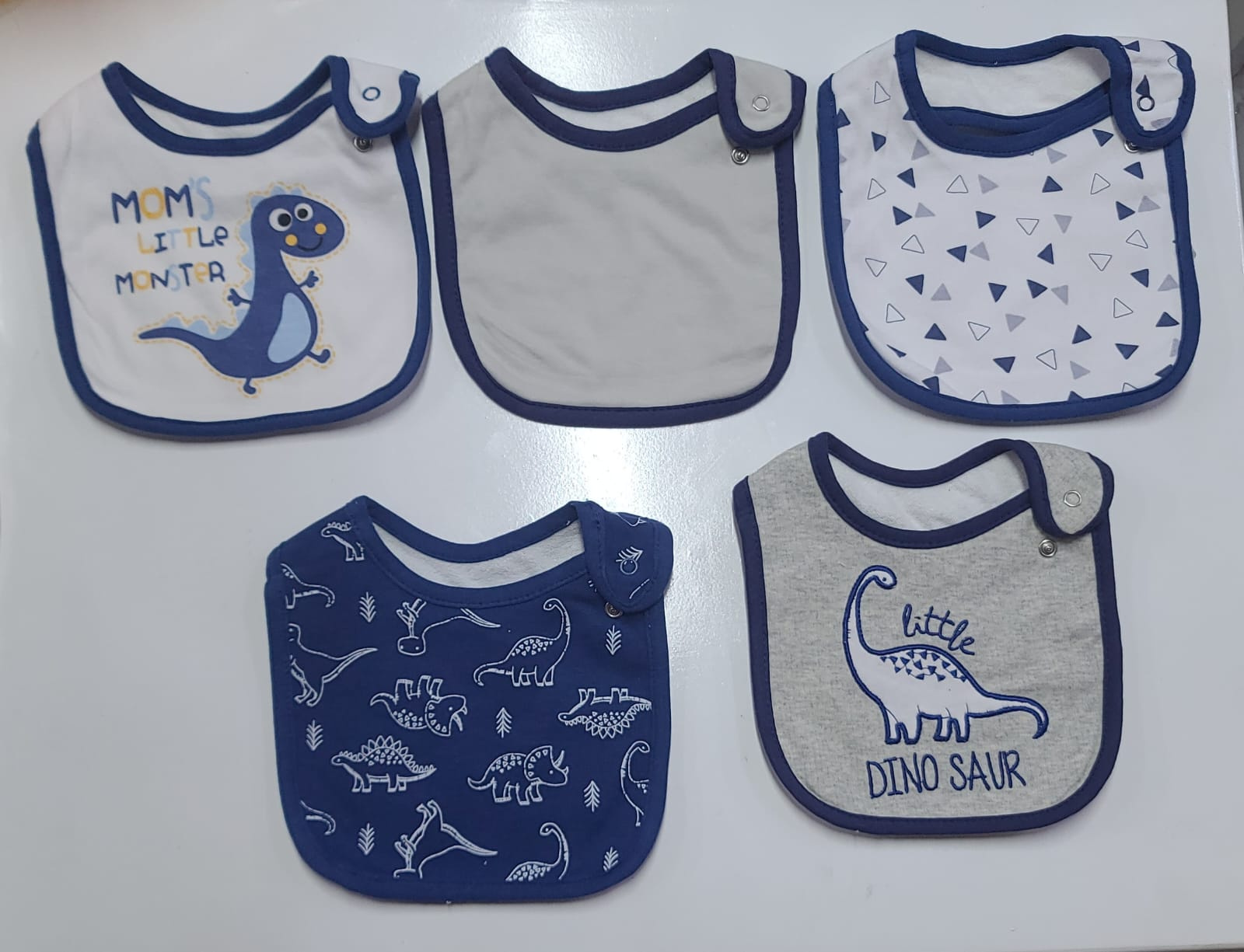 Cute 5pcs Baby Bib Set for Newborns – Soft Absorbent Feeding Bibs | Aquababy Collection Kenya
