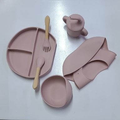 Silicone Baby Feeding Set – Complete Weaning Kit with Suction Plate | Aquababy Collection Kenya