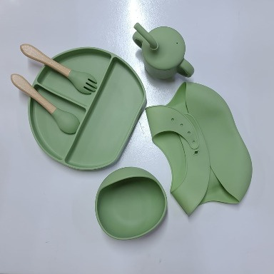 Silicone Baby Feeding Set – Complete Weaning Kit with Suction Plate | Aquababy Collection Kenya